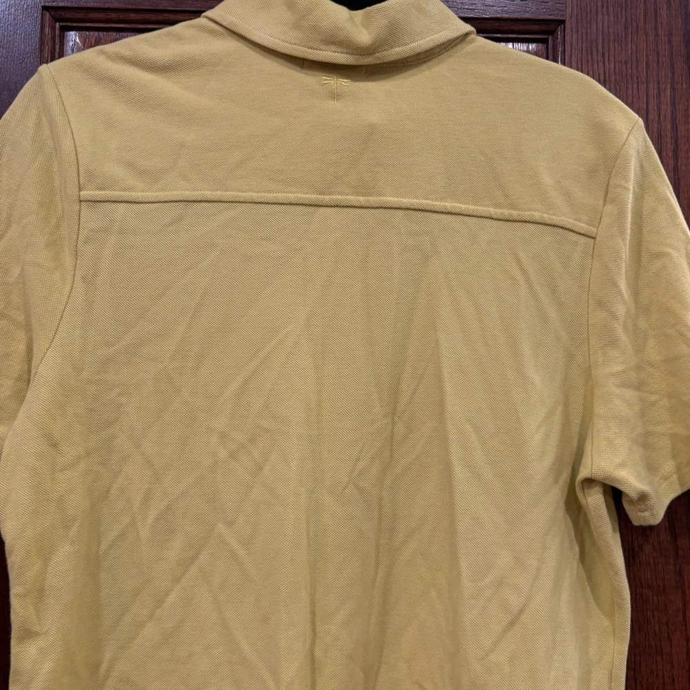 Tyler Boe Yellow Short Sleeve Polo Shirt Size Large - Picture 12 of 14